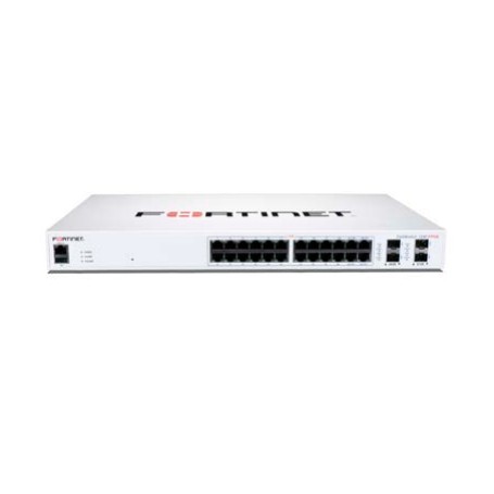 Fortinet FS-124F-POE switch di rete Gigabit Ethernet (10/100/1000) Supporto Power over Ethernet (PoE) 1U Bianco (FS-124F-POE)