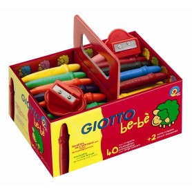 FILA Pacco Scuola 40 Pastelli A Cera Giotto Bebe' Con 2 Temperini (462700)