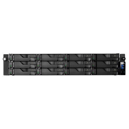 Asustor AS7112RDX NAS Armadio (2U) Intel Xeon E E-2224 8 GB Nero (AS7112RDX/RAIL KIT)