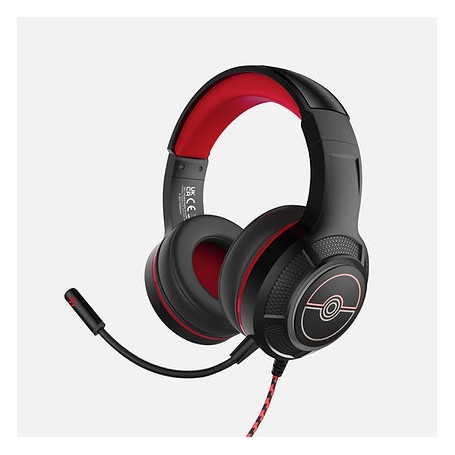 OTL Technologies Pokémon PK0904 cuffia e auricolare Cuffie Cablato A Padiglione Giocare Nero, Rosso (PK0904)