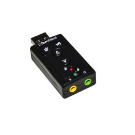 SCHEDA AUDIO USB 2.0 BK PER WINDOWS 10/8/7/VISTA/XP (LK70777) (MGLK70777G)