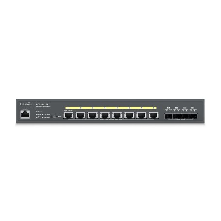 EnGenius ECS2512FP switch di rete Gestito L2+ Supporto Power over Ethernet (PoE) Nero (ECS2512FP)