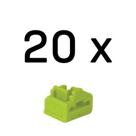 Lindy 47895 clip sicura Bloccaporte RJ-45 Verde Acrilonitrile butadiene stirene (ABS) 20 pz (LINDY47895)
