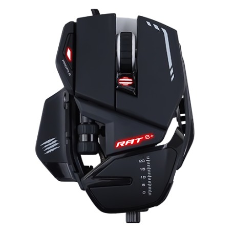 Mad Catz R.A.T. 6+ mouse Gaming Mano destra USB tipo A Ottico 12000 DPI (MR04DCINBL000-0)