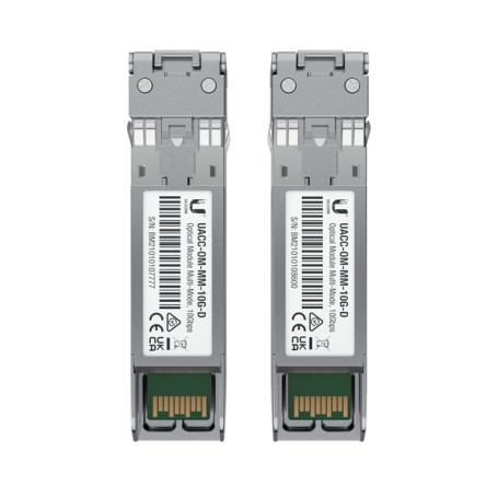 Ubiquiti Networks UACC-OM-MM-10G-D-2 modulo del ricetrasmettitore di rete Fibra ottica 10000 Mbit/s 850 nm (UACC-OM-MM-10G-D-2)