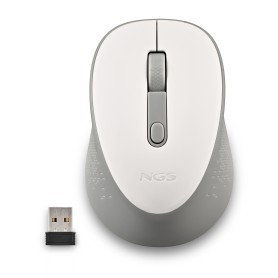 NGS DEW mouse Ufficio Ambidestro RF Wireless Ottico 1600 DPI (DEWHITE)