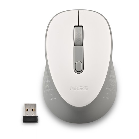 NGS DEW mouse Ufficio Ambidestro RF Wireless Ottico 1600 DPI (DEWHITE)