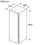 BOSCH KWK36ABGA - CANTINETTA PER VINO FREESTANDING SERIE 6, 186 X 60 CM