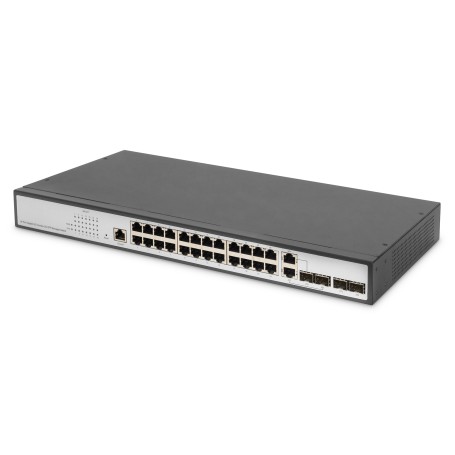 Digitus DN-80221-3 switch di rete Gestito L2 Gigabit Ethernet (10/100/1000) Nero, Grigio (DN-80221-3)