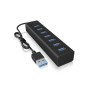 ICY BOX IB-HUB1700-U3 USB 3.2 Gen 1 (3.1 Gen 1) Type-A 5000 Mbit/s Nero (60819)