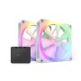 NZXT F140 RGB TWIN Case per computer, Processore Ventilatore 14 cm Bianco 2 pz (RF-R14DF-W1)