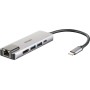 D-Link DUB-M520 replicatore di porte e docking station per laptop Cablato Thunderbolt 3 Alluminio, Nero
