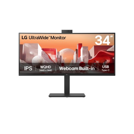 34BA85QE-B.AEU (86.7 cm (34 Zoll), schwarz, UWQHD, IPS, Curved,  Full-HD-Webcam/Mikrofon)