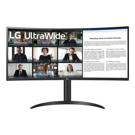 LG 34WR55QK-B Monitor PC 86,4 cm (34") 3440 x 1440 Pixel Wide Quad HD Nero (34WR55QK-B.AEU)