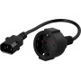PowerWalker 91015003 cavo di alimentazione Nero 0,2 m Accoppiatore C14 CEE7/3 (91015003)