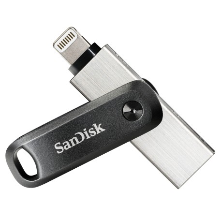 iXpand Go 128 GB (schwarz/silber, USB-A 3.2 Gen 1, Apple Lightning Connector) (SDIX60N-128G-GN6NE)