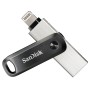 iXpand Go 128 GB (schwarz/silber, USB-A 3.2 Gen 1, Apple Lightning Connector) (SDIX60N-128G-GN6NE)
