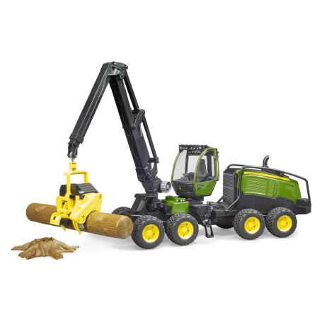 John Deere 1270G Harvester (grn/schwarz, Inkl. Baumstamm) (02135)
