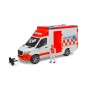 MB Sprinter Ambulanz mit Fahrer (rot/wei) (02676)