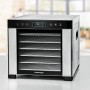 Drrautomat DA 950 (edelstahl/schwarz, 600 Watt, Drrflche 30,5cm x 33cm pro Ebene)
