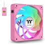 TT CT120 EX Reverse ARGB PC Cooling Fan 3 Pack Pink (CL-F225-PL12PK-A)
