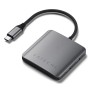 Satechi ST-H4CPDM hub di interfaccia USB tipo-C 10000 Mbit/s Grigio
