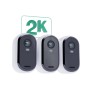 Arlo Essential Telecamera di sorveglianza per esterni 2K con Pannelli Solari, set da 3 (VMK3350-100EUS)