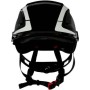 3M X5012V-CE Schutzhelm mit UV-Sensor, reflektierend, belüftet Schwarz EN 397, EN 12492 (X5012V-CE)