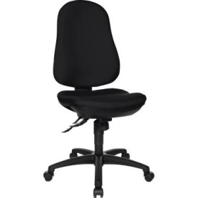 Topstar Bürodrehstuhl "Support SY", Stoff, schwarz Bandscheibensitz, Synchronmechanik, stabiles Fußkreuz (8550 G20) (8550G20)