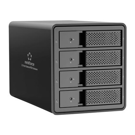 Renkforce RF-6647598 8.9 cm (3.5 Zoll) Festplattengehäuse 4 Bay 3.5 Zoll USB-A (USB 3.0) (RF-6647598)