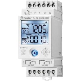 Finder Multifunktions Zeitrelais SMARTimer 84.02 mit NFC 84.02.0.024.0000 10 - 30 V/DC 2 Wechsler 16 A Max. 400 V/AC Max (84.02.