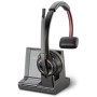POLY W8210/A, UC Auricolare Wireless A Padiglione Ufficio Bluetooth Nero, Grigio (207309-12)