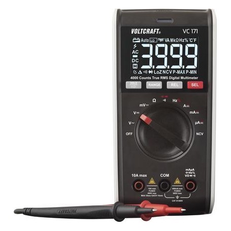 VOLTCRAFT VC171 Hand-Multimeter kalibriert (ISO) digital CAT III 600 V Anzeige (Counts): 4000 (VC-13096745)