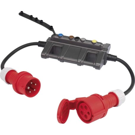 VOLTCRAFT Messadapter [ CEE-Stecker - CEE-Kupplung] DLA-3L 16 (DLA-3L 16)