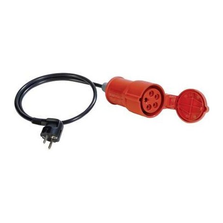 16 A CEE-Kupplung auf Schutzkontaktstecker Passend für Details VDE 0701/0702 (044122)