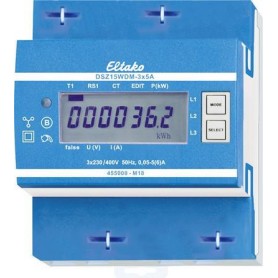 Drehstromzähler 3x5A geeicht DSZ15WDM-3x5A MID (28305515)