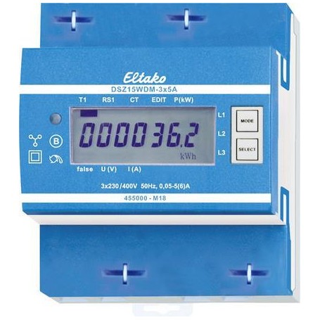 Drehstromzähler 3x5A geeicht DSZ15WDM-3x5A MID (28305515)