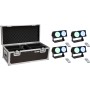 EUROLITE Set 4x LED CBB-2 COB RGB Leiste + Case (20000809)