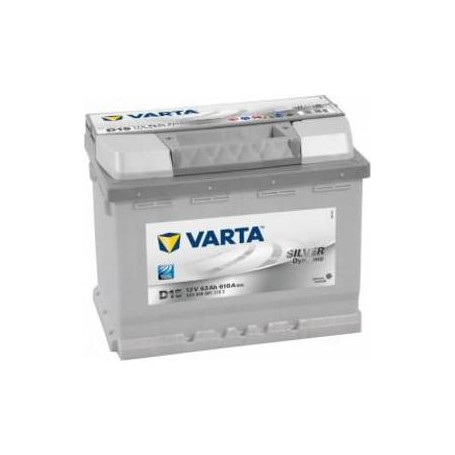 Varta Autobatterie Silver Dynamic D15 12 V 63 Ah ETN 563 400 061 T1 Zellanlegung 0 (563400061 3162)