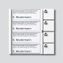 Siedle Vario Bus-Tasten-Modul BTM 650-04 W (035740) (200035740-00)