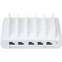 COMPULOCKS 5 PORT USB AND USB-C MULTIPLE TABLET CHARGING STATION WHITE (5PUSBCDKS-EU)