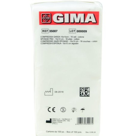 COMPRESSA GARZA 10X10CM - 100PZ (35007S)