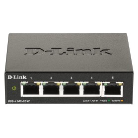 D-Link DGS-1100-05V2 switch di rete Gestito Gigabit Ethernet (10/100/1000) Nero (DGS-1100-05V2/E) (DGS-1100-05V2)