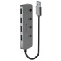 Lindy 43309 hub di interfaccia USB 3.2 Gen 1 (3.1 Gen 1) Type-A 5 Mbit/s Grigio (43309) (43309-LND) (LINDY43309)