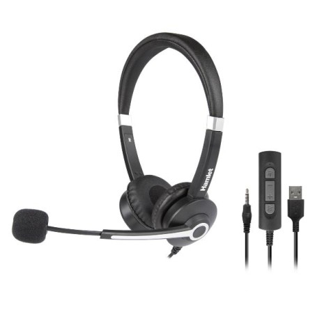 UJS- CUFFIA BUSINESS MIC USB/JACK (HHEADM-UJS)
