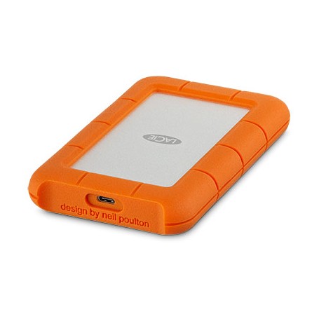 LaCie Rugged USB-C disco rigido esterno 4000 GB Arancione, Argento (STFR4000800)