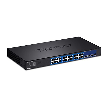 Trendnet TEG-30284 switch di rete Gestito Gigabit Ethernet (10/100/1000) 1U Nero (TEG-30284)