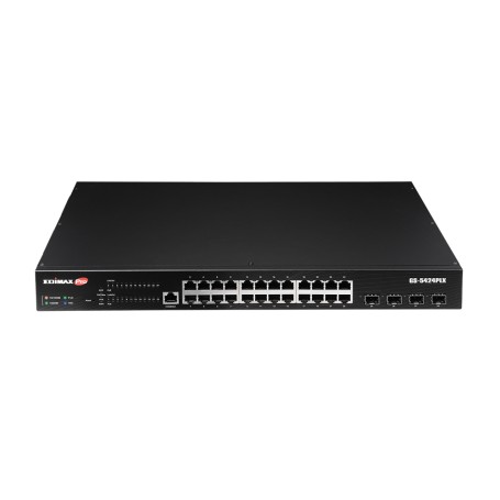 Edimax GS-5424PLX switch di rete Gestito L2 Gigabit Ethernet (10/100/1000) Supporto Power over Ethernet (PoE) 1U Ne (GS-5424PLX)
