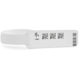 Zebra Z-Band UltraSoft Bianco Braccialetti da ospedale (10015359K)