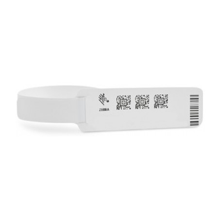 Zebra Z-Band UltraSoft Bianco Braccialetti da ospedale (10015359K)
